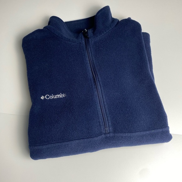 Colombia unisex  size XL . 1/2 zip fleece navy in color camping hiking outdoors - Picture 3 of 9
